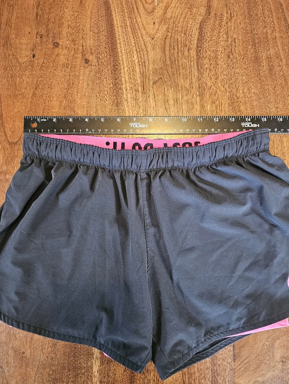 Nikes Women's Shorts Dri-Fit Black And Hot Pink Size Medium